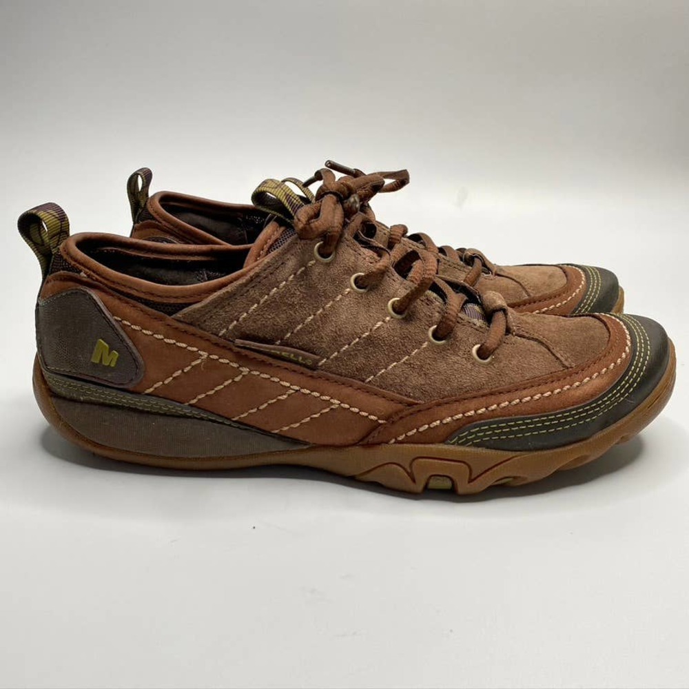 Women's Merrell Mimosa Lace Cocoa Outdoor Sneaker Hiking Shoes Brown Tan Size 7